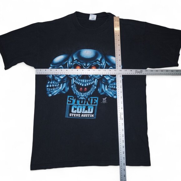 WWE VTG 1998 Stone Cold Steve Austin "Bad to the Bonz" Wrestling T-Shirt Men's L - Picture 8 of 10